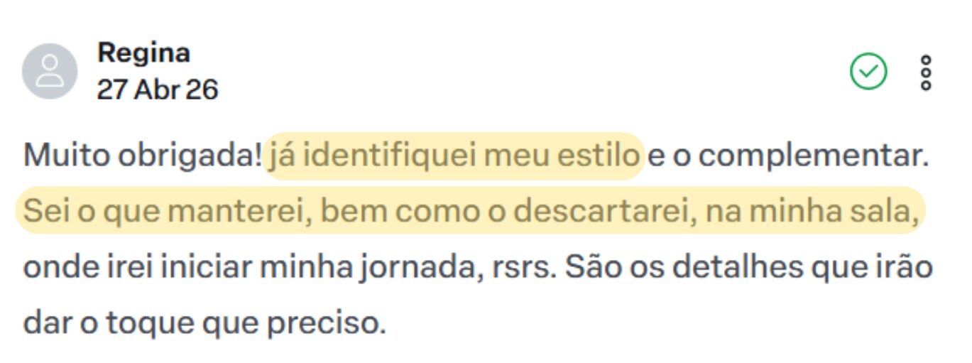 Depoimento real de Regina, transformou o apartamento com o Guia SmartDecor